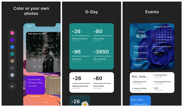 iOS限免应用app推荐：Widget Calendar，Boximize