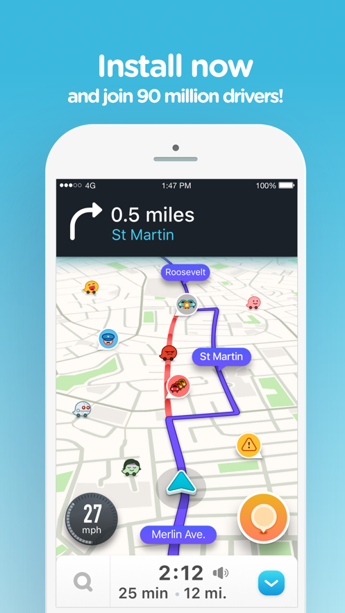 Waze安卓最新版app截图