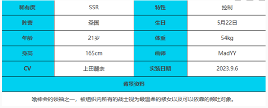 《绯色回响》夜莺角色技能属性介绍