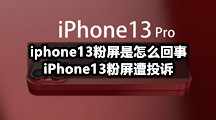 iphone13粉屏是怎么回事，iPhone13粉屏遭投诉