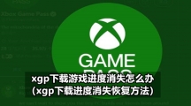 xgp下载游戏进度消失怎么办（xgp下载进度消失恢复方法）