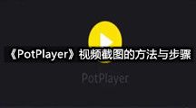 《PotPlayer》视频截图的方法与步骤