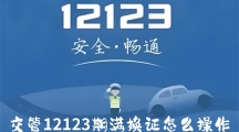 《交管12123》期满换证如何操作