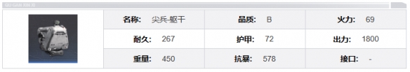 《钢岚》尖兵机兵属性一览