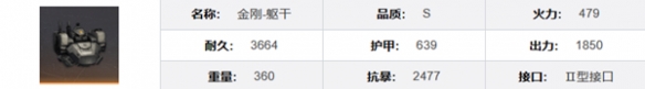 《钢岚》金刚机兵模组及属性一览