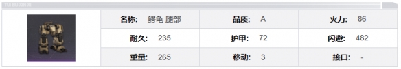 《钢岚》鳄龟机兵模组及属性一览