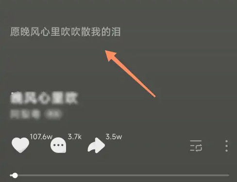 《汽水音乐》看歌词的操作方法