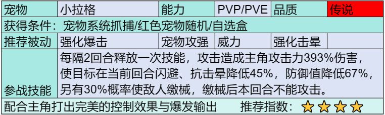 《部落大作战》传说宠物有哪些